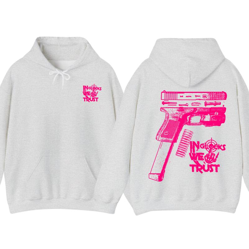 NEW Design Glock ,In Glock We Trust Skeleton 2 Side Hoodie & tshirt ,Unisex Hoodie, Men's & Women's Tops, Glock... (Image 3)