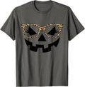 Jack Lantern Face Pumpkin Halloween Leopard Glasses Unisex T-shirt, Sweatshirt, Hoodie (1)