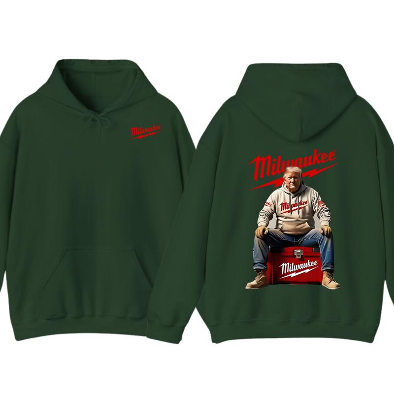 Milwaukee Hoodie - Classic Utility Design with Red Lettering and Practical Aesthetic, Perfect for Fans of the... (Image 8)