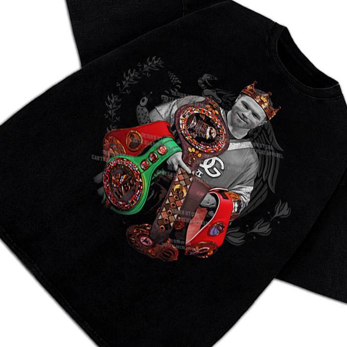 Canelo Alvarez Undisputed King Mexico Goat Saul Alvarez Boxing Vintage Style Graphic Design T-Shirt Cotton... (Image 3)