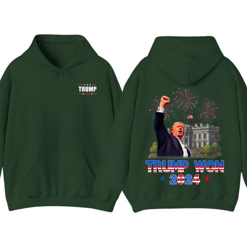 Trummmp Won 2024 Hoodie, t_shirt, President 47th Of White House Donald Trummp unisex T-Shirts, Sweatshirt (Image 8)
