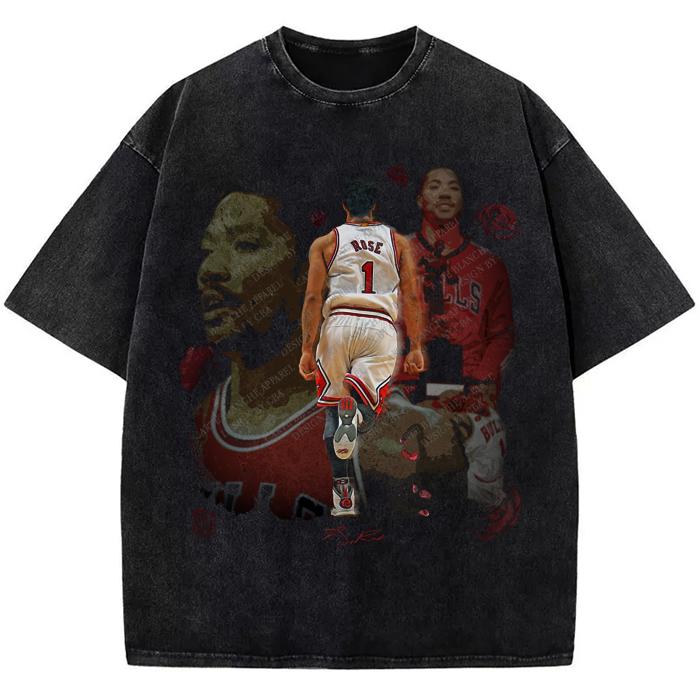 Thank You Derrick Rose Retirement Basketball Career Tribute Custom Graphic Tee Design By CBA Hoodie, Sweatshirt (Image 1)