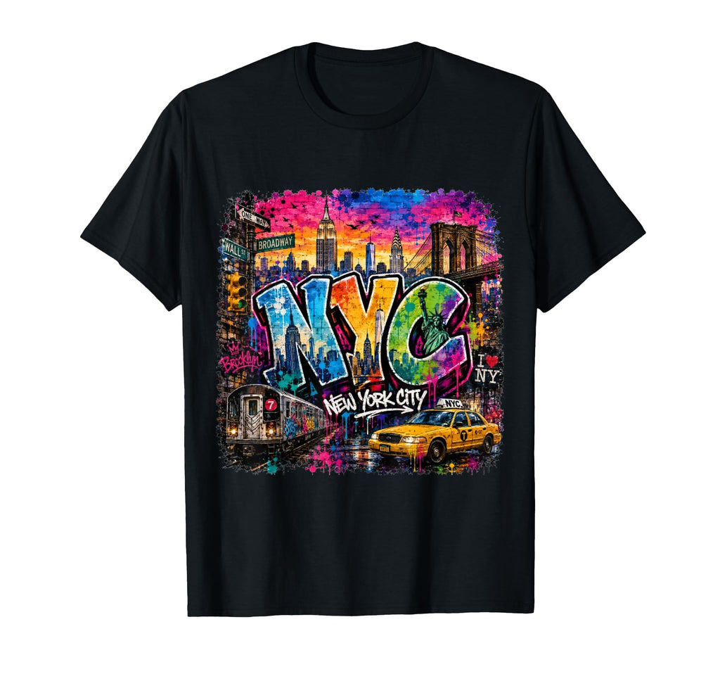Nyc York City Usa Graffiti Art Colorful Unisex T-shirt, Sweatshirt, Hoodie (1)