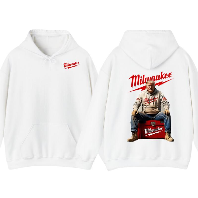 Milwaukee Hoodie - Classic Utility Design with Red Lettering and Practical Aesthetic, Perfect for Fans of the... (Image 2)