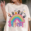 Halloween Slipknot Rainbow Shirt Scary Characters Horror Friend Tshirt Hoodie, Sweatshirt | PureTeeCo.com (Image 1)