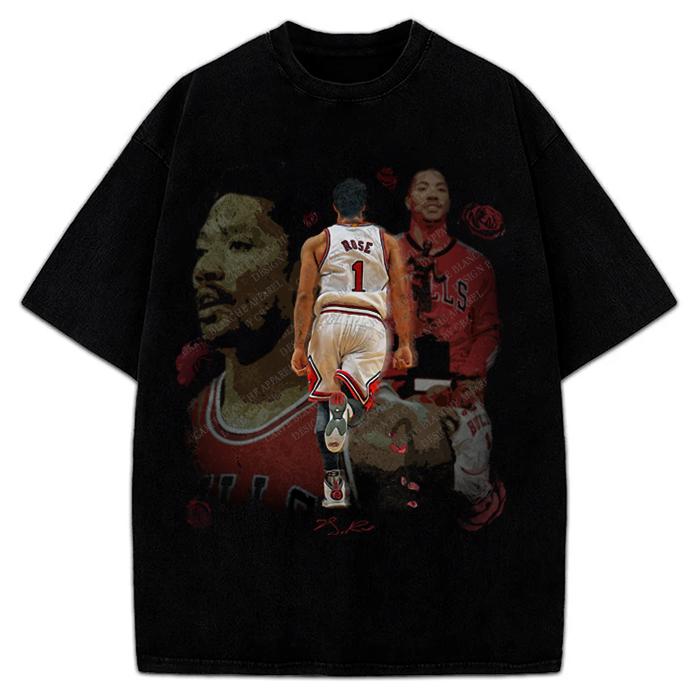 Thank You Derrick Rose Retirement Basketball Career Tribute Custom Graphic Tee Design By CBA Hoodie, Sweatshirt (Image 2)