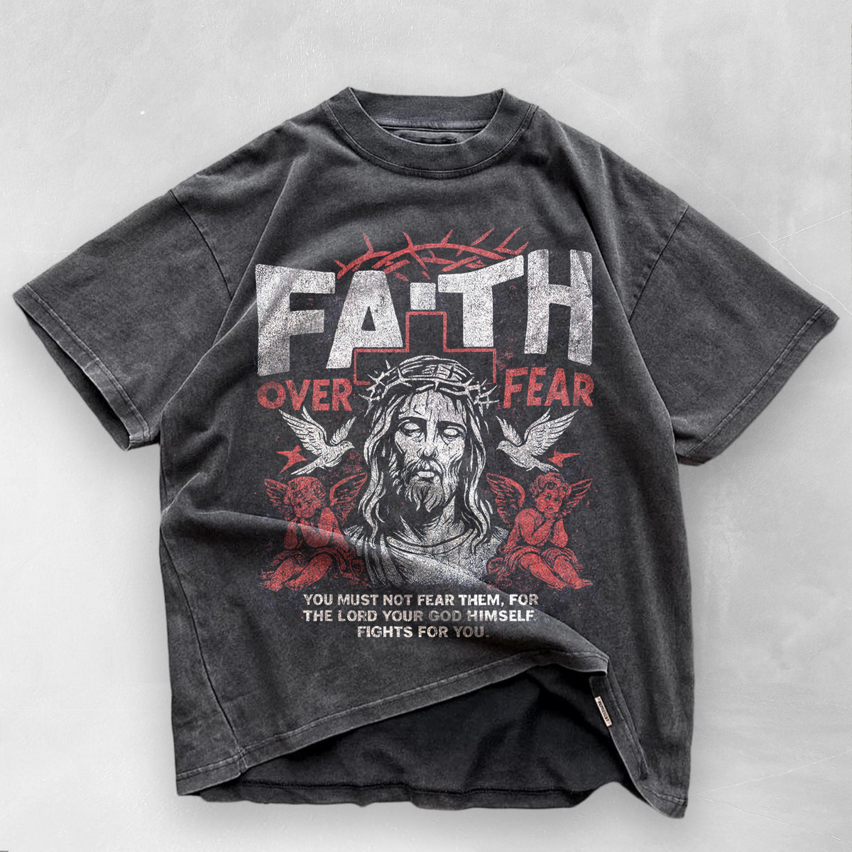 Faith Fear Christian Jesus Unisex T-shirt, Sweatshirt, Hoodie (2)