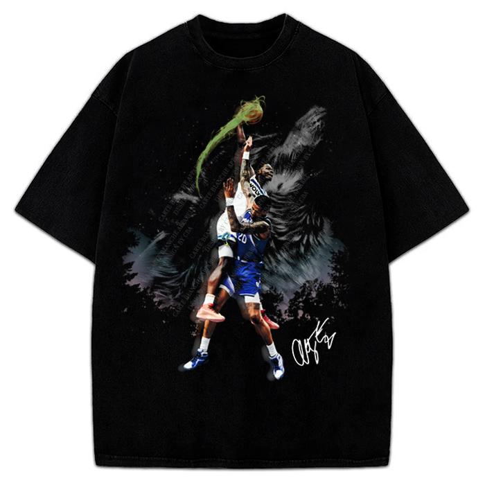 Anthony Edwards Minnesota Howling Wolves Dunk Custom Design Graphic T-Shirt Crewneck Cotton Hoodie, Sweatshirt (Image 1)