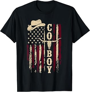 Cowboy American Flag Western Country Teen Boy Kid Rodeo (1)