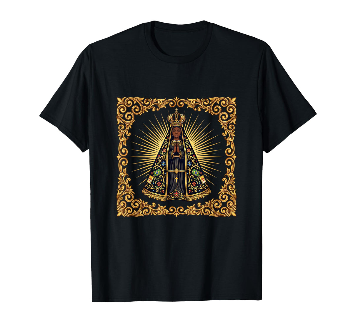 Virgin Mary Nossa Senhora Aparecida Unisex T-shirt, Sweatshirt, Hoodie (1)