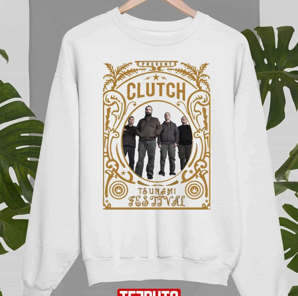 Present Clutch Band Tsunami Festival Unisex T-shirt