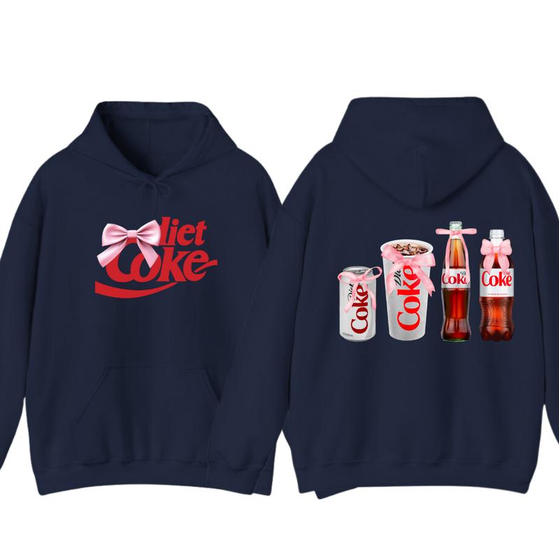 Diet Coke Coquette Hoodie T-shirt - Versatile Unisex  - Styles For Every Occasion (Image 9)