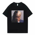 Rapper Playboi Carti Donald Trump Mugshot T-shirt Men Women Funny Rap Meme Narcissist Opium Whole Lotta Red Die... (Image 1)