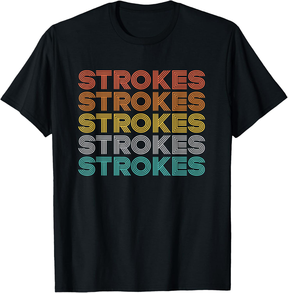 Strokes Retro Line Art Typography Pop Art Colorful Text (1)