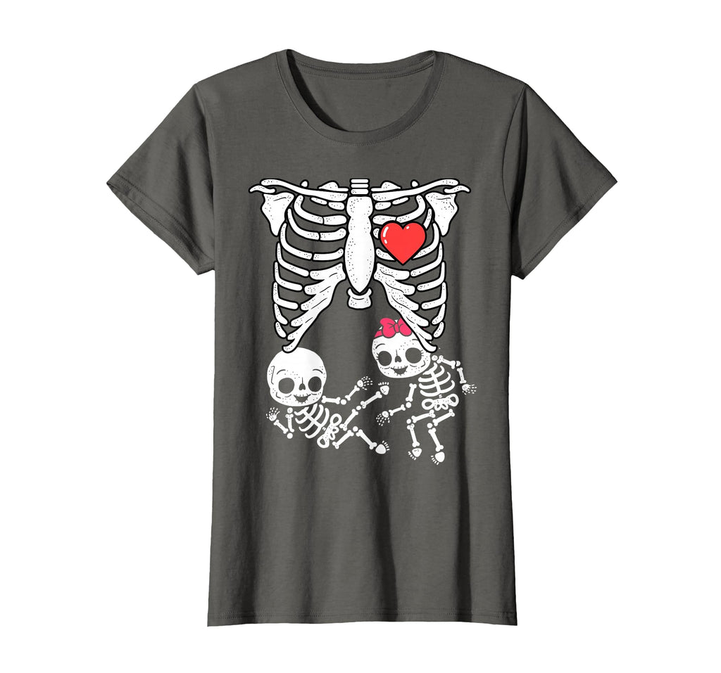Skeleton Pregnancy Announcemen Boy Girl Twins Xray Unisex T-shirt, Sweatshirt, Hoodie (1)