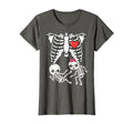 Skeleton Pregnancy Announcemen Boy Girl Twins Xray Unisex T-shirt, Sweatshirt, Hoodie (1)