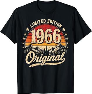 60th Birthday Man Woman 60 Years 1966 Decorative Unisex T-shirt, Sweatshirt, Hoodie (1)