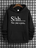 Men's Letter Print Drawstring Hoodie, Essentials Pocket Sweatshirt, Fashion for Fall, Y2K Men's Clothing, 2000s... (Image 1)