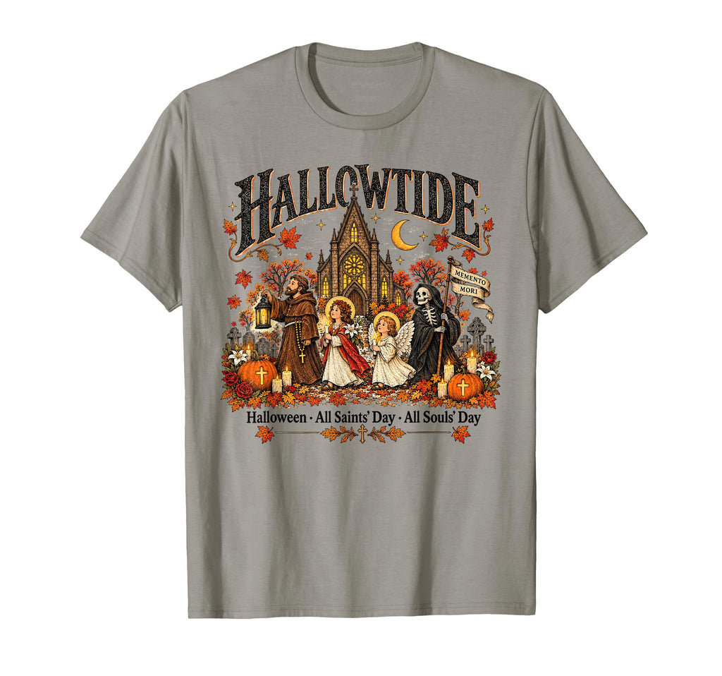 Hallowtide Catholic Saints Souls Memento Mori Unisex T-shirt, Sweatshirt, Hoodie (1)