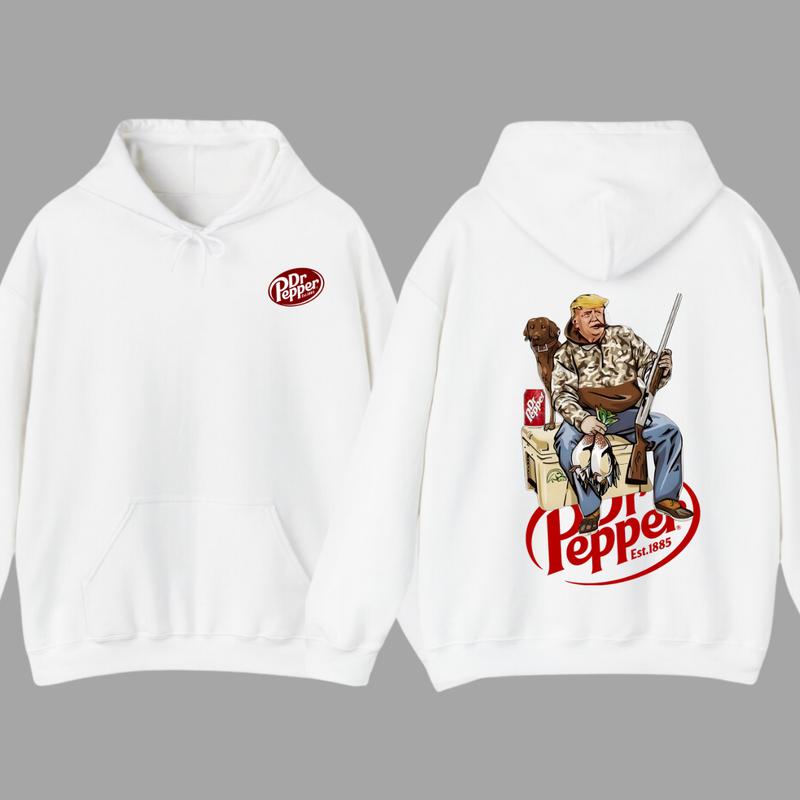 Hunter Trummm With Dr Pepper 2 Siders Hoodie, Camo Hunter Trumm Hoodie, Hunting Dog Hoodie, Election 2024 Gift,... (Image 2)