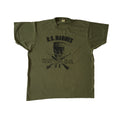 Vinatge 80s Marines Deadstock Rare Mess Die Like Rest Army Skull Utility Single Stitch Green Khaki Tee (1)