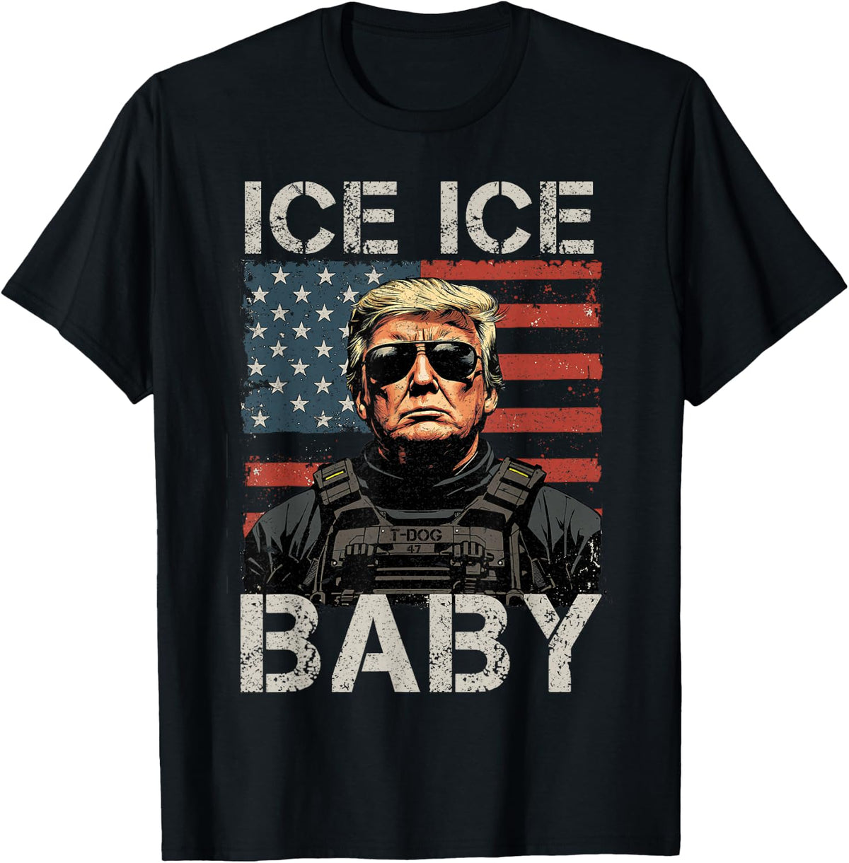 Vintage Ice Ice Baby Trump Unisex T-shirt, Sweatshirt, Hoodie (1)