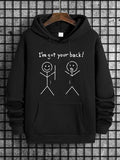 Unisex Men's Cartoon Graphic Essentials Hoodie, Casual Pocket Sweatshirt, Long Sleeve Top for Spring & Fall... (Image 1)