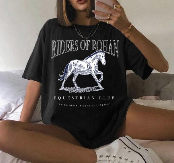 Riders Of Rohan Equestrian Club Shirt  LOTR Fantasy Aragorn Frodo Elven Elrond The Fellowship Bookish Hoodie,... (Image 5)