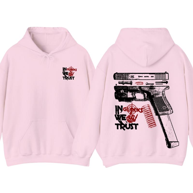In Glock We Trust Bone Hand Halloween 2 Side Hoodie,Glock Halloween Hoodie,Bone Hand Halloween Glock Shirt, For... (Image 6)