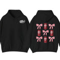 Dr Pepper Coquette Bow Pink  T-Shirt Hoodie, Full color, unisex Sweatshirt | PureTeeCo.com (Image 1)