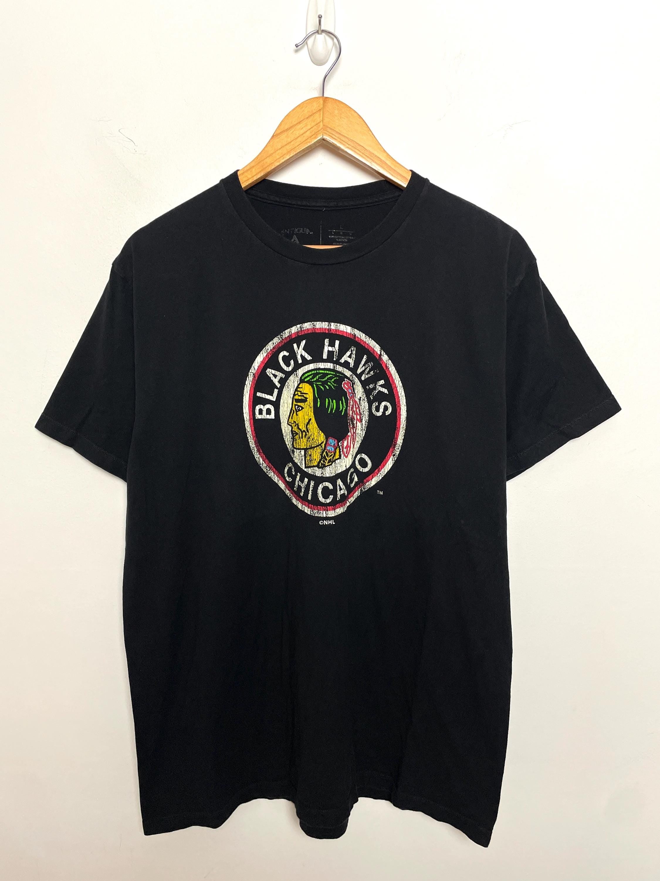 Vintage Chicago Blackhawks Throwback Logo Nhl Hockey Size Large (1)