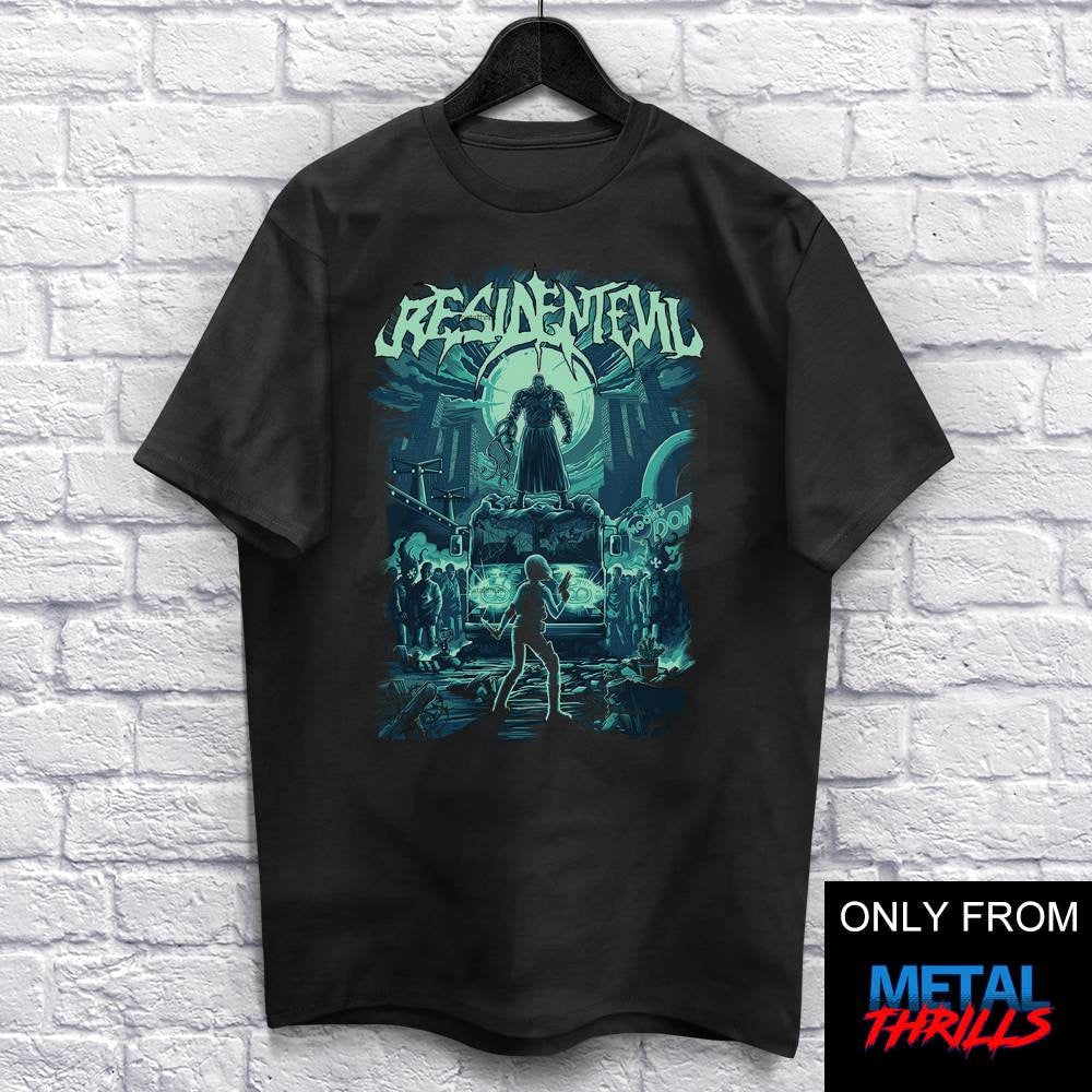 City Zombies Horror Heavy Metal Metalhead Music Tee Sci-Fi (1)