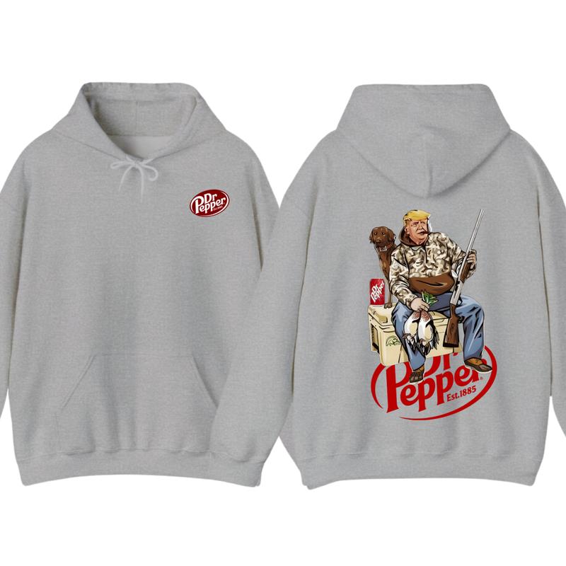 Hunter Trummm With Dr Pepper 2 Siders Hoodie, Camo Hunter Trumm Hoodie, Hunting Dog Hoodie, Election 2024 Gift,... (Image 4)