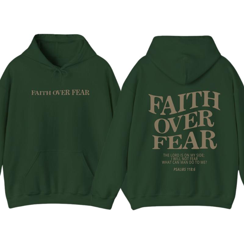 Faith over fear christian hoodie ,Christian Jesus trendy Verse and T-shirt Hoodie Sweatshirt | PureTeeCo.com (Image 8)