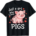 Girl Loves Pigs Unisex T-shirt, Sweatshirt, Hoodie (1)