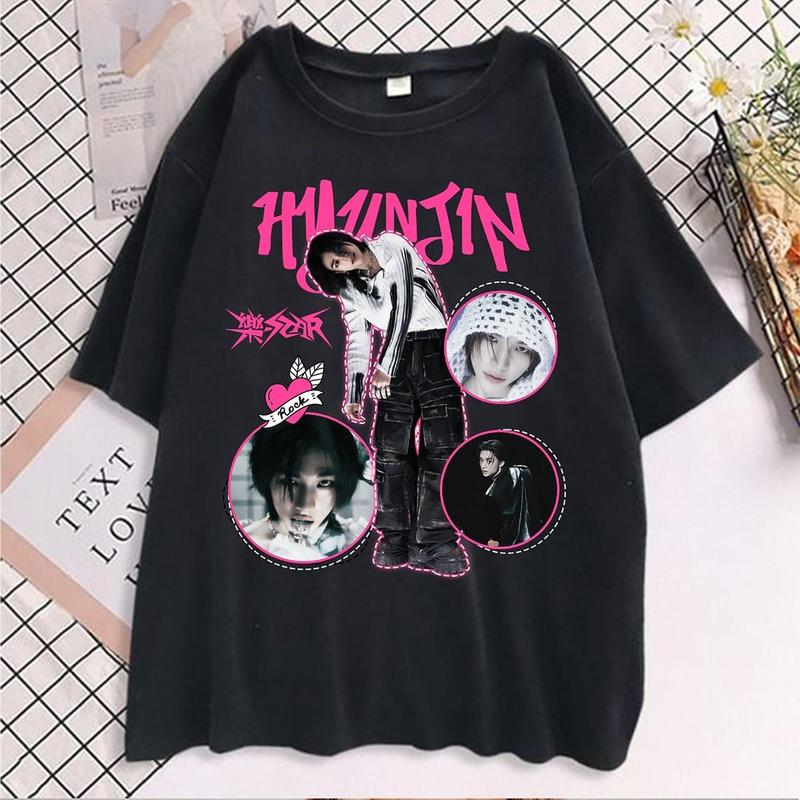 Hyunjin Rockstar Retro Shirt, Stray Kids Rockstar Shirt, Stray Kids Vintage Shirt, Hyunjin Stray Kids Shirt,... (Image 2)