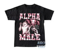 Alpha male shirt, Funny graphic tee, Wolf alpha male shirt, Pink graphic tee, Funny unisex t-shirt, Wolf... (Image 1)