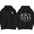 Jesus Saves John 316-17 Front and Back Print Christian Pullover Hoodie Full Color, for Men Women T-Shirts,... (Image 1)