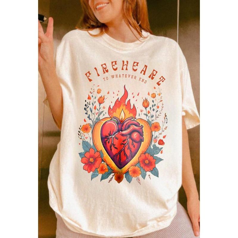 Throne of Glass Fireheart Shirt, Throne Of Glass Tshirt, Terrasen To Whatever End Kingdom Hoodie, Sweatshirt (Image 1)