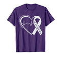 Domestic Violence Awareness Ribbon Purple Suppport Unisex T-shirt, Sweatshirt, Hoodie (1)