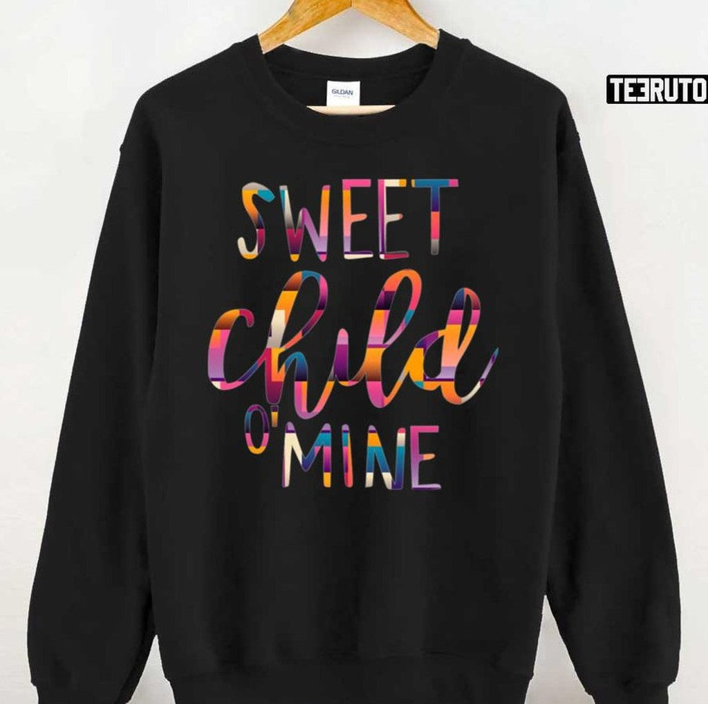 Retro Colorful Sweet Child O Mine Unisex T-Shirt