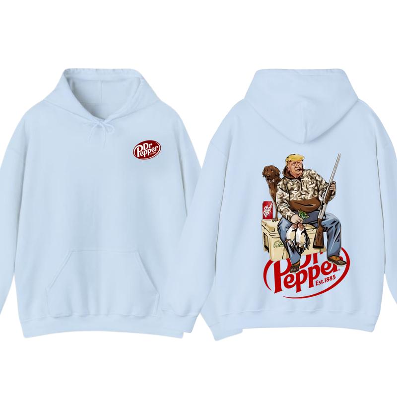 Hunter Trummm With Dr Pepper 2 Siders Hoodie, Camo Hunter Trumm Hoodie, Hunting Dog Hoodie, Election 2024 Gift,... (Image 7)