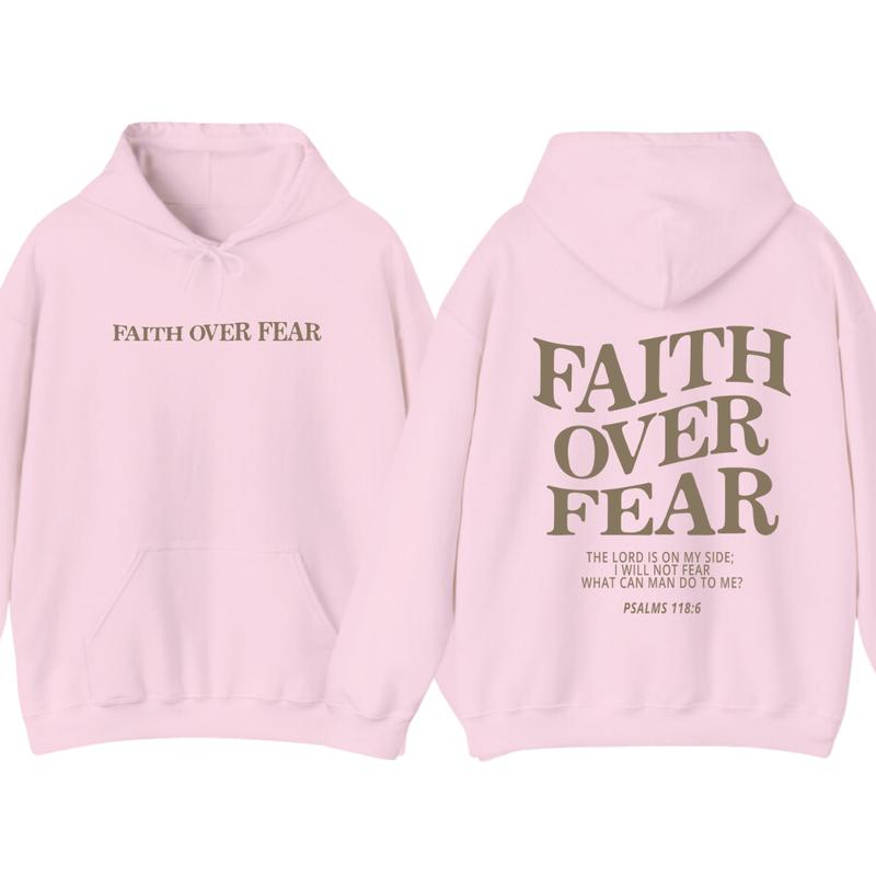 Faith over fear christian hoodie ,Christian Jesus trendy Verse and T-shirt Hoodie Sweatshirt | PureTeeCo.com (Image 6)