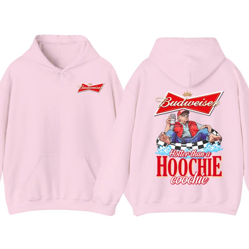 Budweiserr, Beer, Budweiser Hotter than a Hoochie Coochie Beer 2 Sides Hoodie, For Men, For Women T-Shirts,... (Image 6)