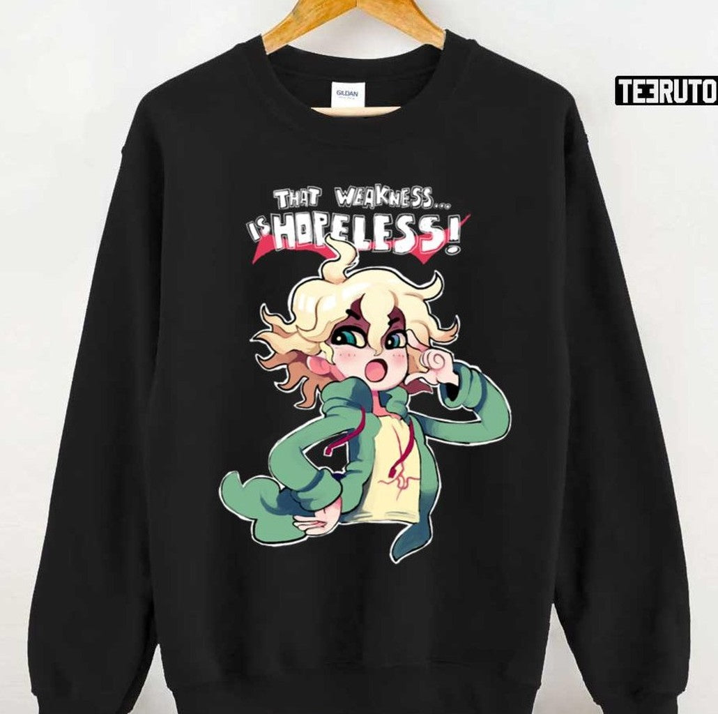 That Weakness Is Hopeless Danganronpa Nagito Komaeda Sweatshirt T-Shirts, Hoodie | PureTeeCo.com (Image 1)