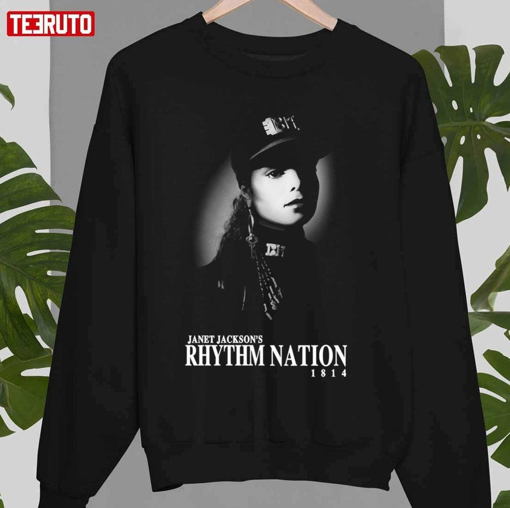 Rhythm Nation 1814 Best Janet Jackson Albums Unisex T-shirt Hoodie, Sweatshirt | PureTeeCo.com (Image 3)
