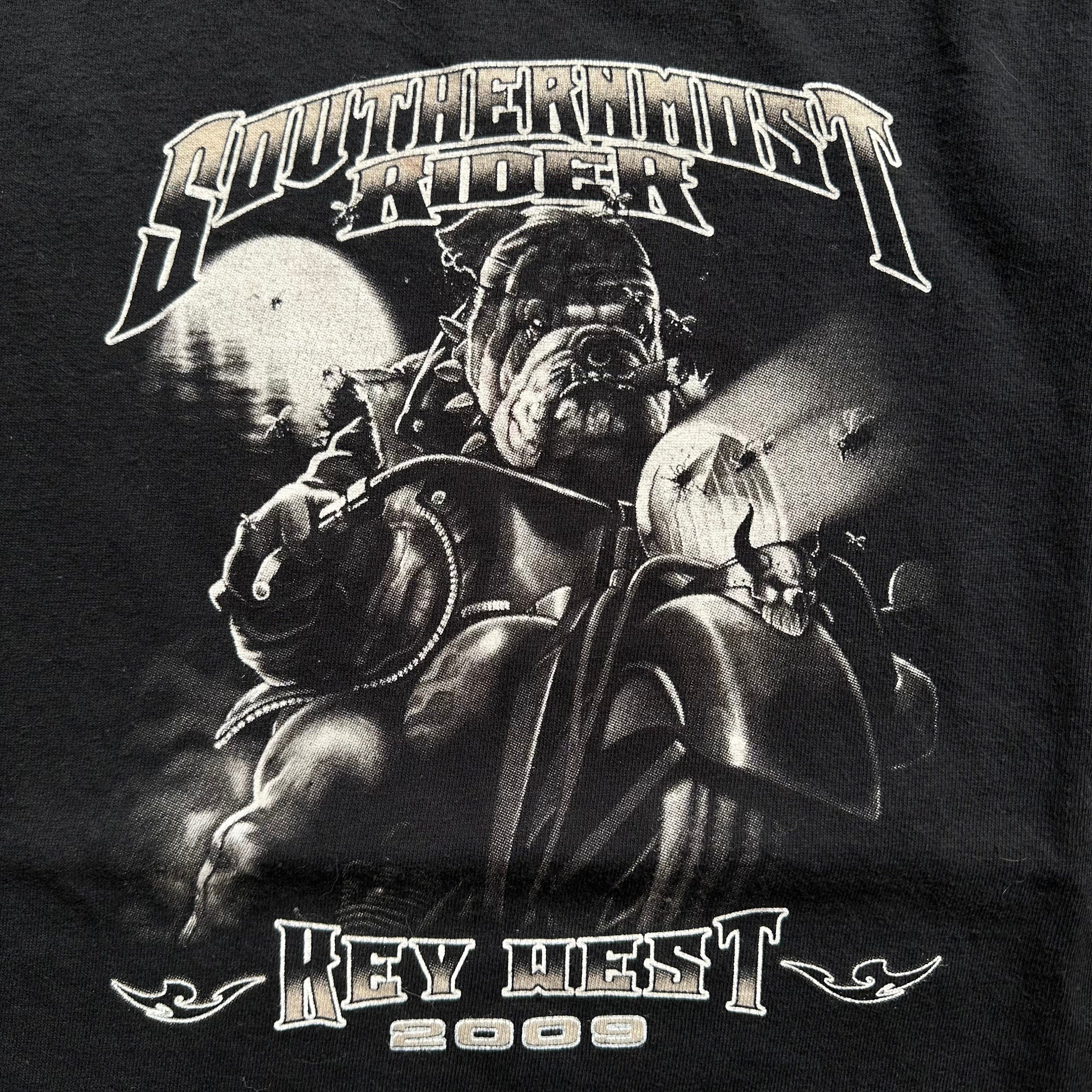 Vintage 2000 Key West Bulldog Biker Black Small Unisex T-shirt, Sweatshirt, Hoodie (3)