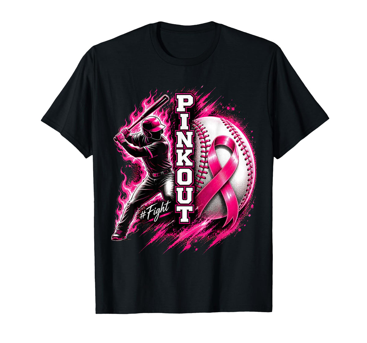 Pink Baseball Breast Cancer Awareness Month Unisex T-shirt, Sweatshirt, Hoodie (1)
