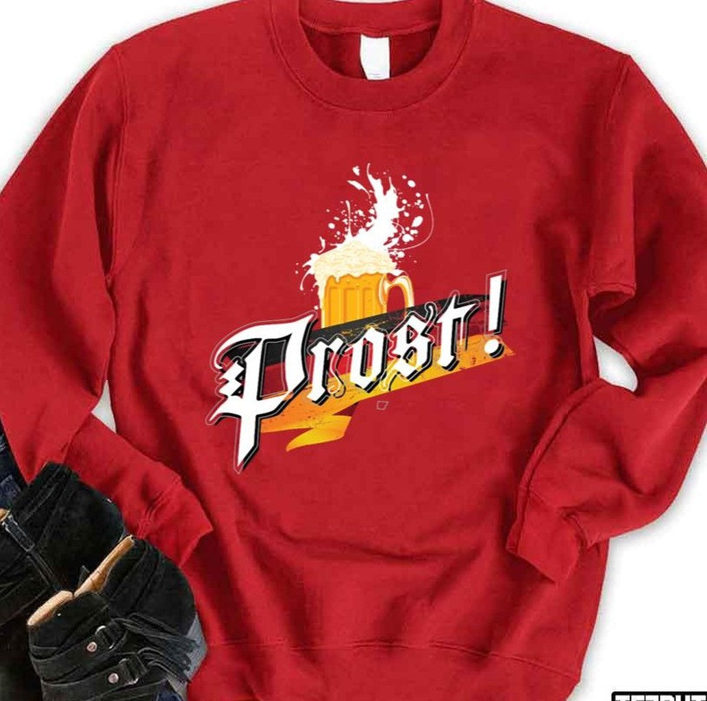Prost Beer German Flag Oktoberfest Bavarian Festival Unisex Sweatshirt