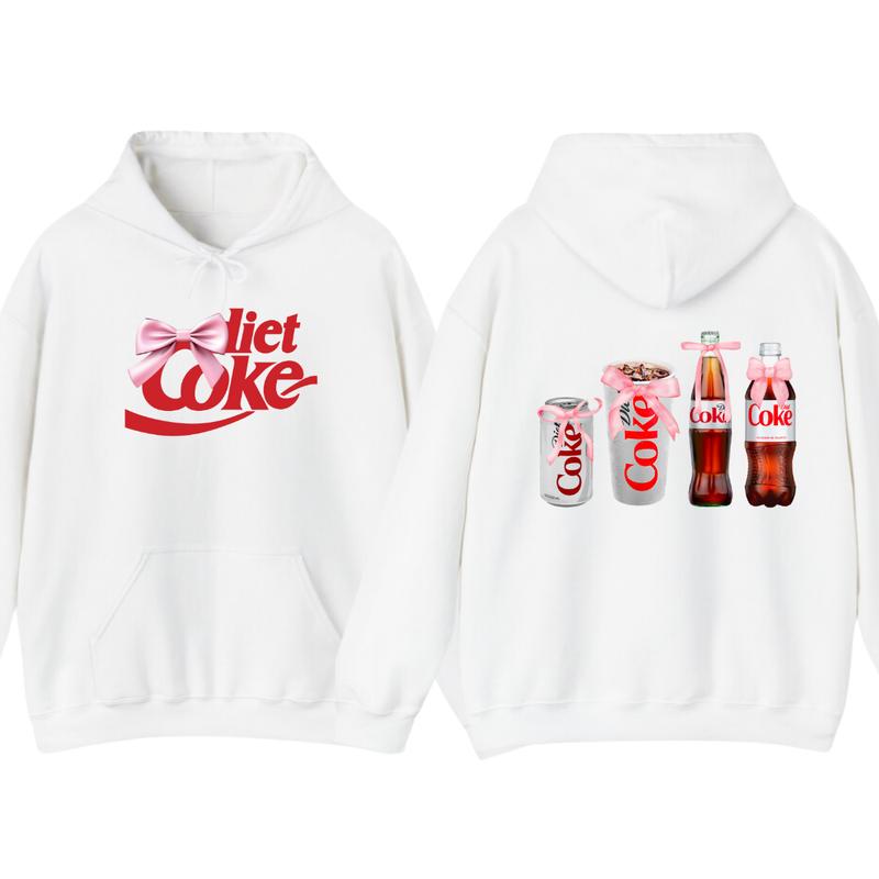 Diet Coke Coquette Hoodie T-shirt - Versatile Unisex  - Styles For Every Occasion (Image 2)